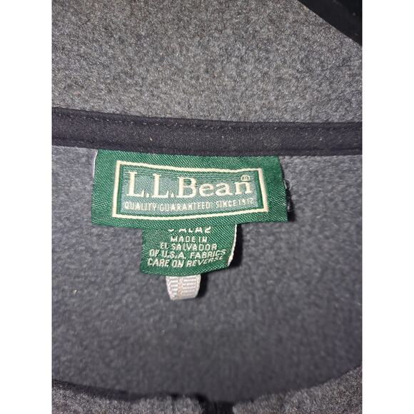 L.L. Bean Gray Polartec Full Zip Fleece Jacket Size Medium - Picture 3 of 7